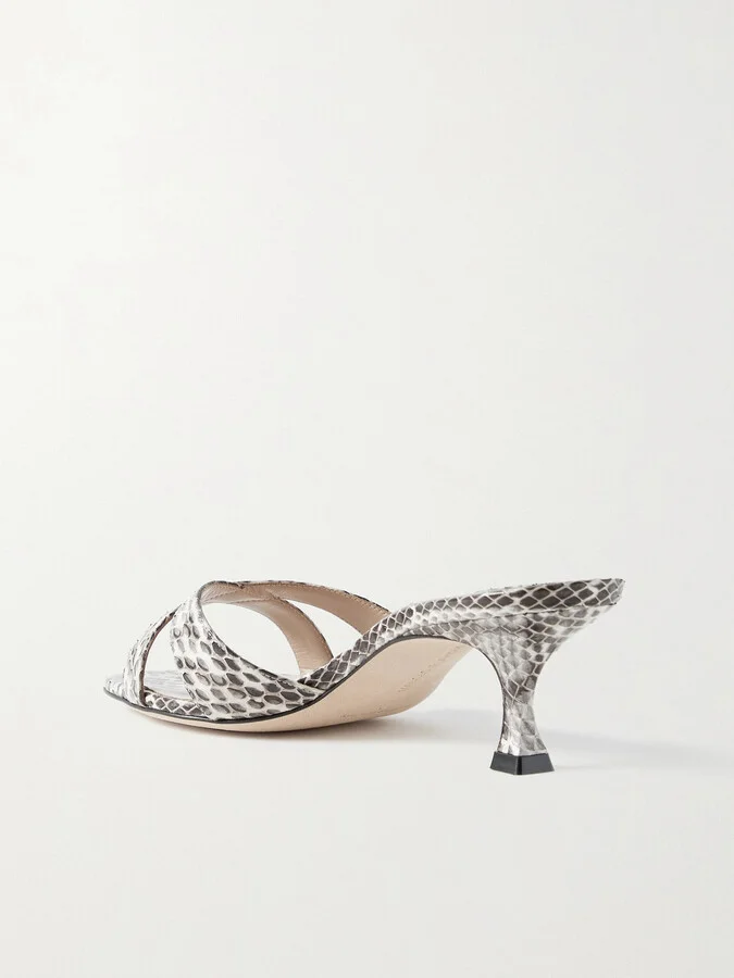 Manolo Blahnik - Callamu 50 Elaphe Mules - Animal print - Image 3
