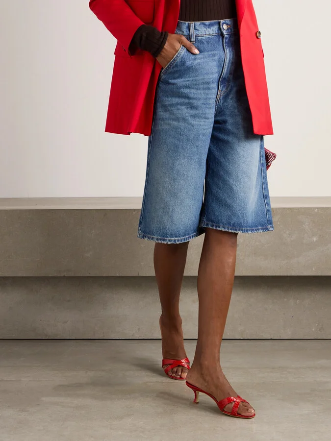 Manolo Blahnik - Callamu 50 Elaphe Mules - Red - Image 6