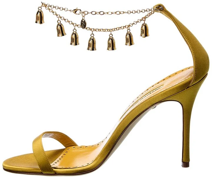 Manolo Blahnik Camanilla 110 Satin Sandal - Image 2