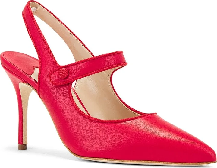 Manolo Blahnik Camparisli 90 Pump in Red - Image 2