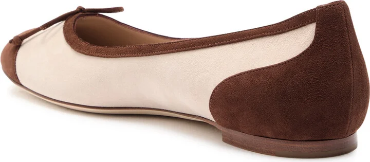 Manolo Blahnik Capbal Suede Ballet Flats - Image 2