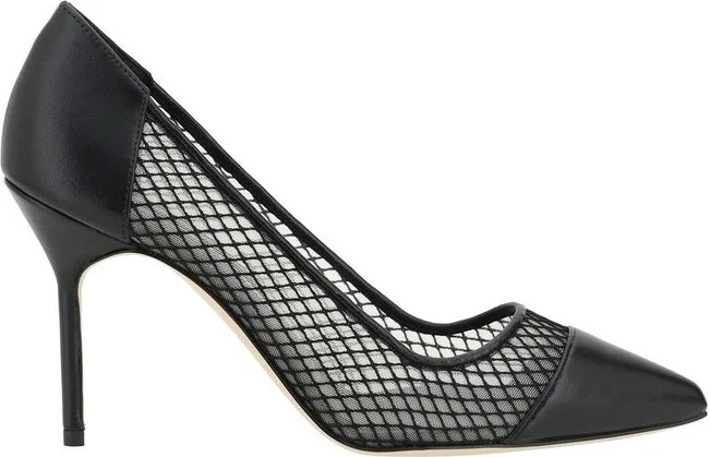 Manolo Blahnik Capcour Mesh-Panelled Pumps