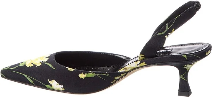 Manolo Blahnik Carolyne 70 Satin Slingback Pump - Image 2