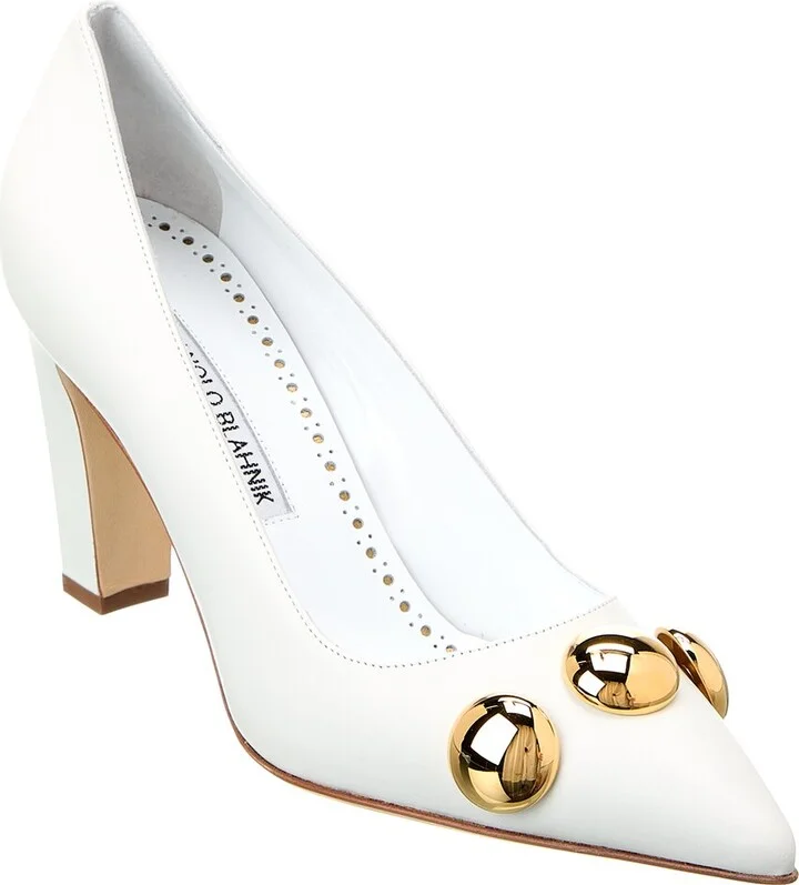 Manolo Blahnik Chappa 90 Leather Pump