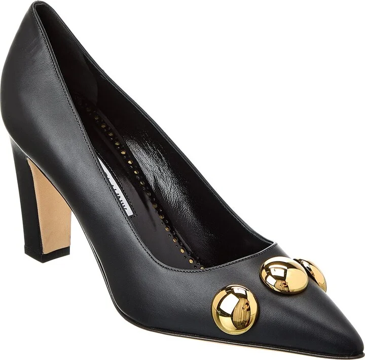 Manolo Blahnik Chappa 90 Leather Pump