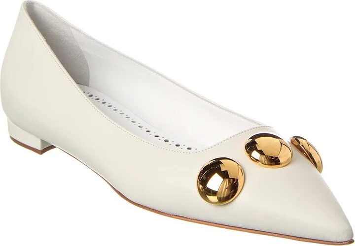 Manolo Blahnik Chappa Leather Flat