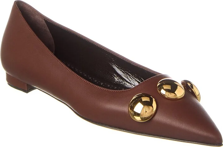 Manolo Blahnik Chappa Leather Flat