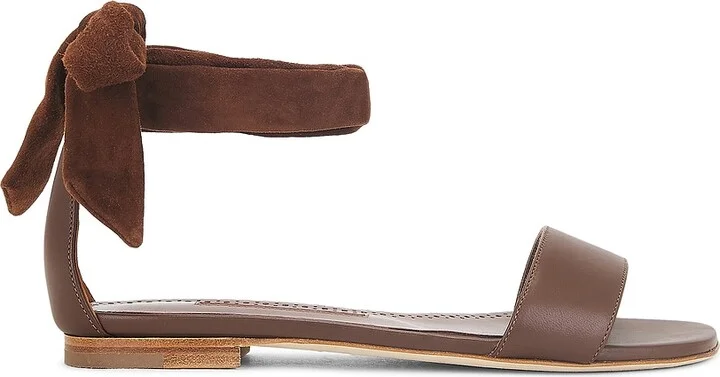 Manolo Blahnik Chastana 10 Flat in Black