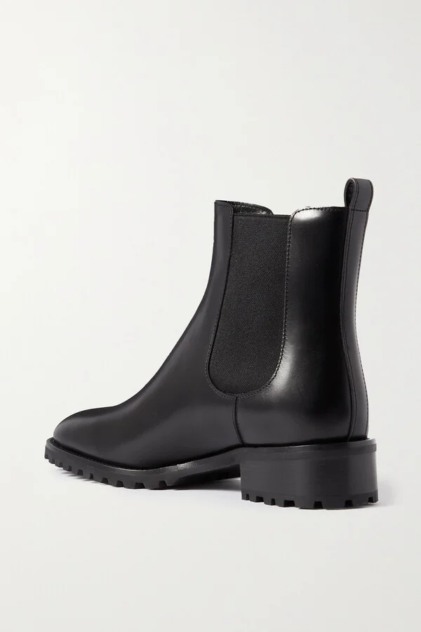 Manolo Blahnik - Chelata 30 Leather Chelsea Boots - Black - Image 3