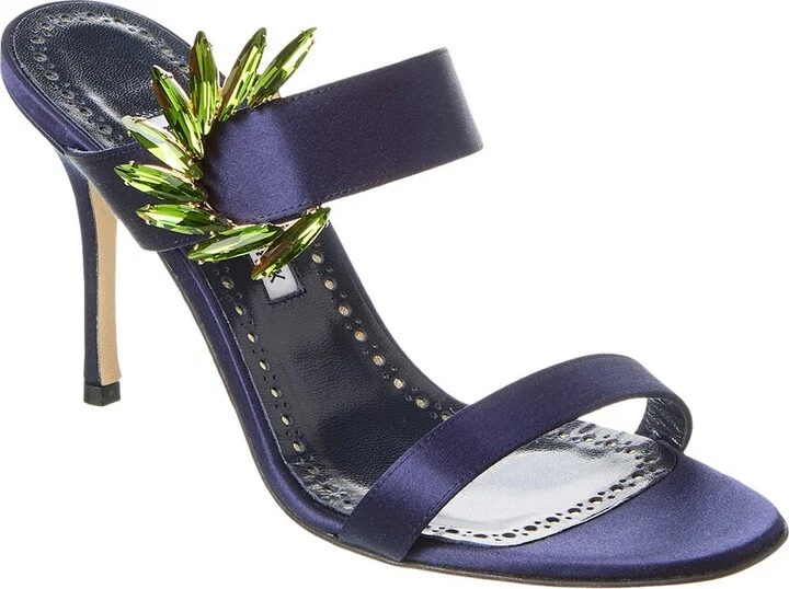 Manolo Blahnik Chivela 90 Satin Sandal