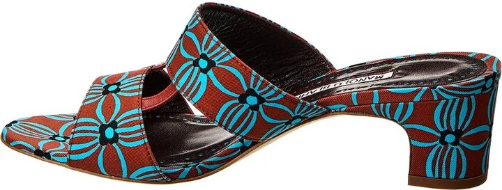Manolo Blahnik Chus 50 Canvas Sandal - Image 2