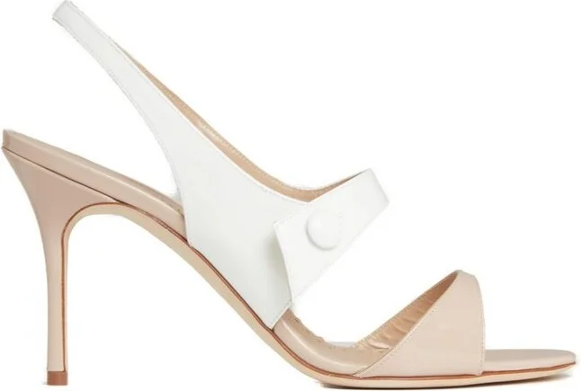Manolo Blahnik Climnetra Two-Toned Sandals
