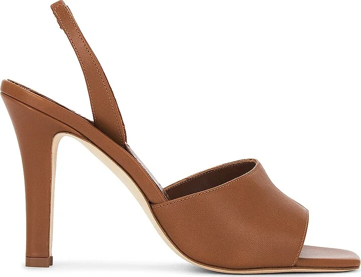 Manolo Blahnik Clotilde 105 Leather Sandal in Brown