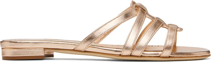 Manolo Blahnik Copper Riran Sandals