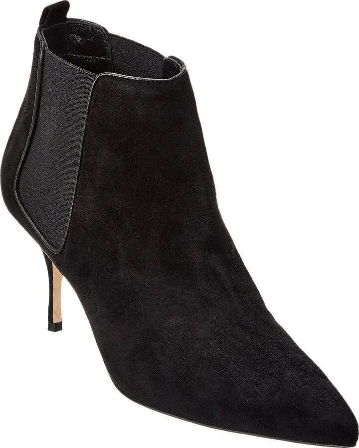 Manolo Blahnik Dildi 70 Suede Bootie