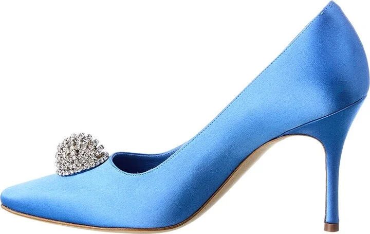 Manolo Blahnik Elbolita 90 Satin Pump - Image 2