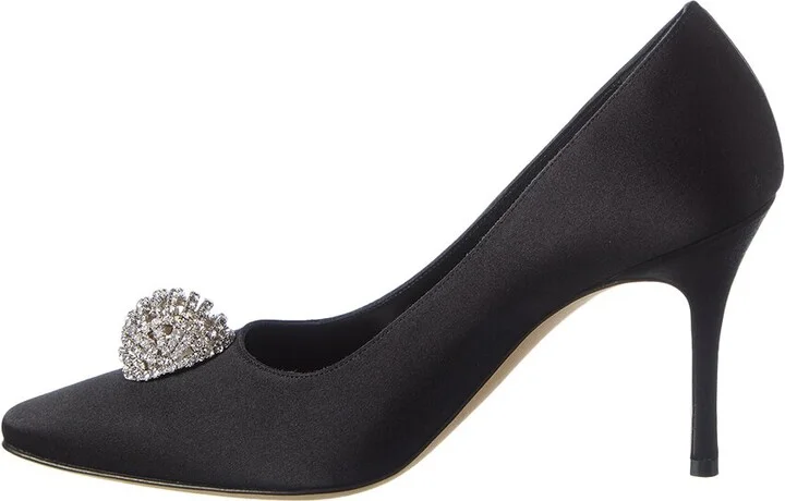 Manolo Blahnik Elbolita 90 Satin Pump - Image 2