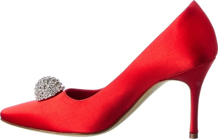 Manolo Blahnik Elbolita 90 Satin Pump - Image 2