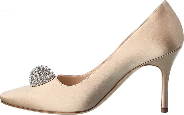 Manolo Blahnik Elbolita 90 Satin Pump - Image 2
