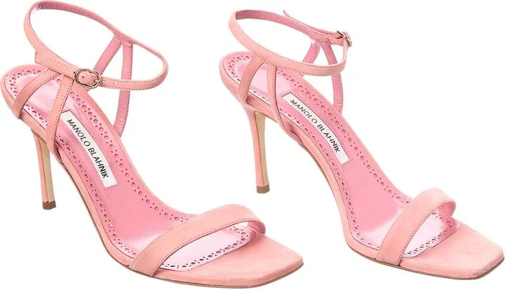 Manolo Blahnik Elvira 60 Suede Sandal (Authentic Pre-Loved)
