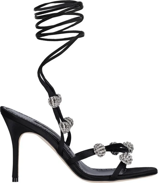 Manolo Blahnik Embellished Heeled Sandals