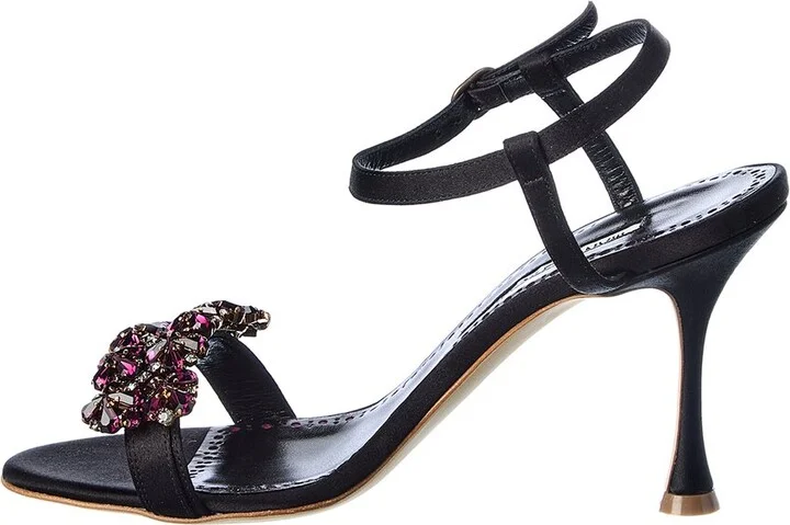 Manolo Blahnik Finah 90 Satin Sandal - Image 2