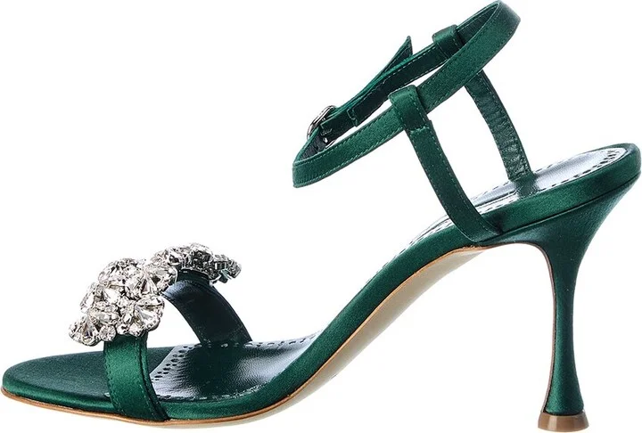 Manolo Blahnik Finah 90 Satin Sandal - Image 2