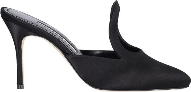 Manolo Blahnik Fugati Cut Out Detailed Mules