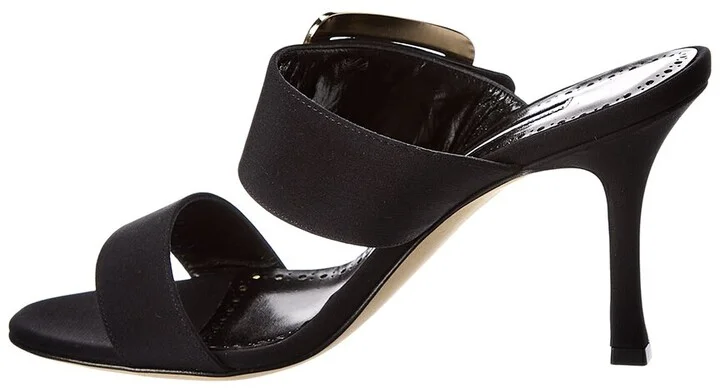 Manolo Blahnik Gable 90 Silk Sandal - Image 2