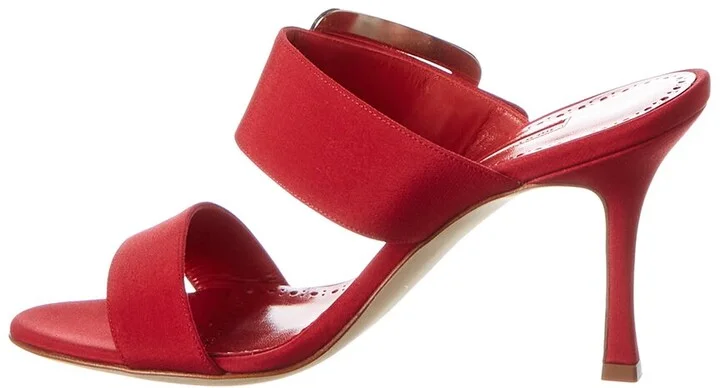 Manolo Blahnik Gable 90 Silk Sandal - Image 2