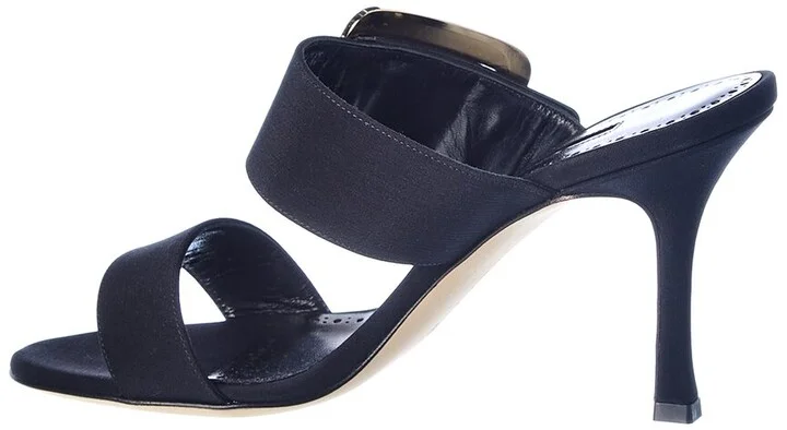 Manolo Blahnik Gable 90 Silk Sandal - Image 2