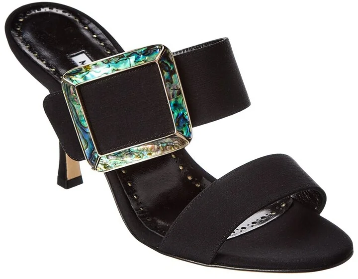 Manolo Blahnik Gable 90 Silk Sandal