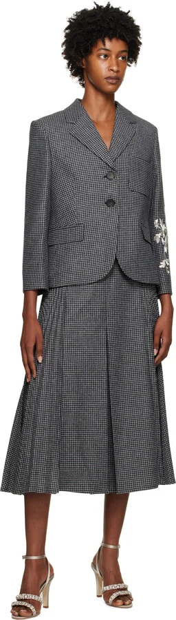 Manolo Blahnik Gray Vedada Heeled Sandals - Image 5