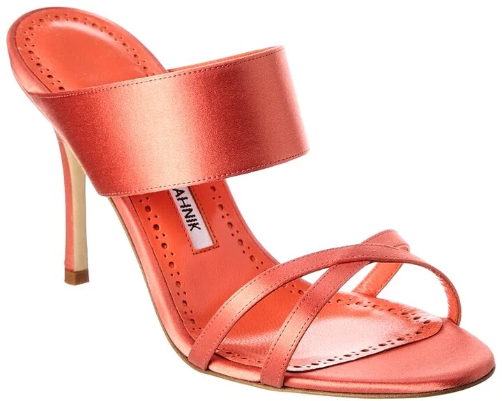 Manolo Blahnik Gueypla 90 Satin Sandal