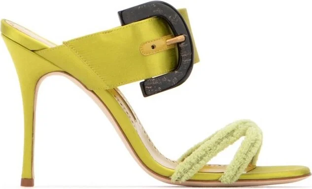 Manolo Blahnik Guye Buckle Detailed Sandals