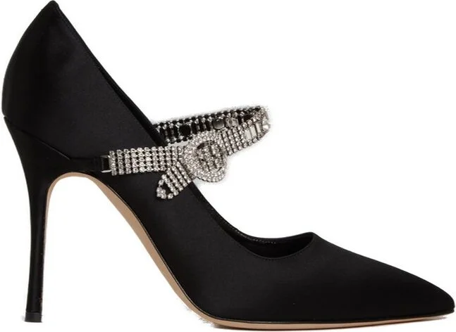Manolo Blahnik Hamedi Embellished Pumps