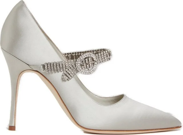 Manolo Blahnik Hamedi Embellished Pumps