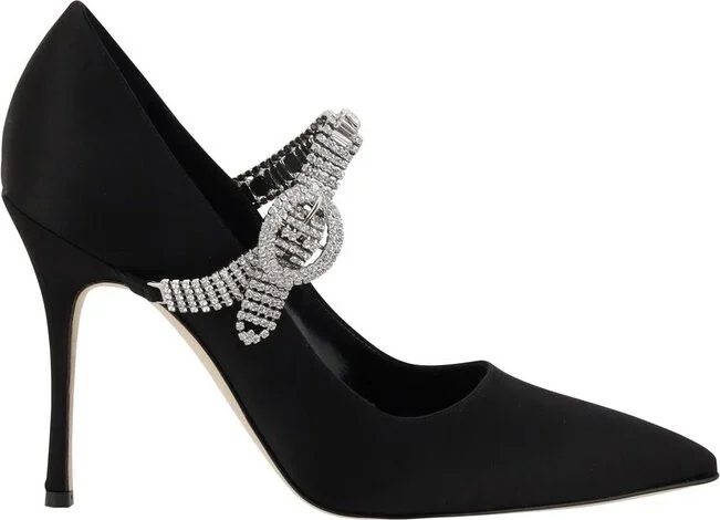 Manolo Blahnik Hamedi Embellished Pumps