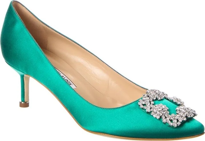 Manolo Blahnik Hangisi 50 Satin Pump