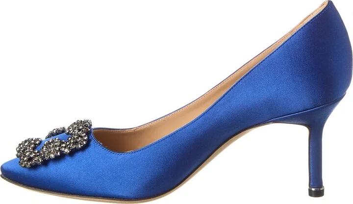Manolo Blahnik Hangisi 70 Satin Pump - Image 2