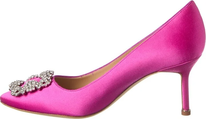 Manolo Blahnik Hangisi 70 Satin Pump - Image 2