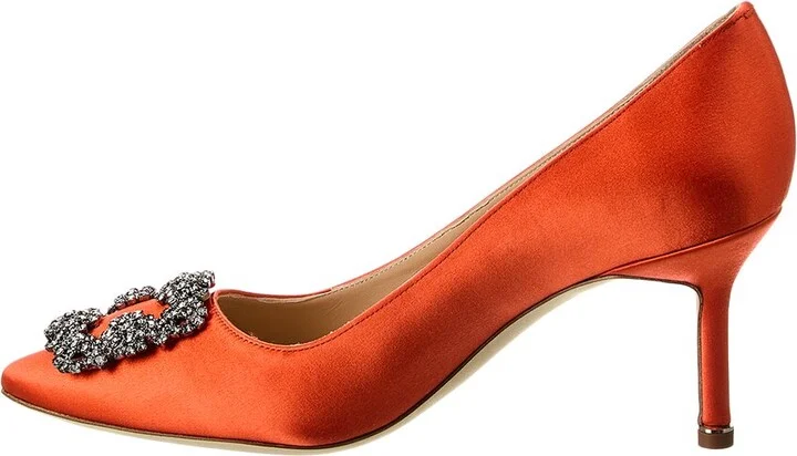 Manolo Blahnik Hangisi 70 Satin Pump - Image 2