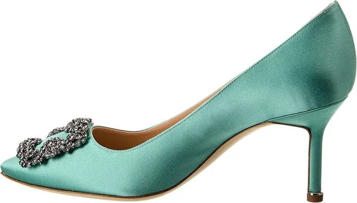 Manolo Blahnik Hangisi 70 Satin Pump - Image 2