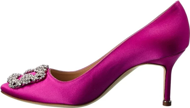Manolo Blahnik Hangisi 70 Satin Pump - Image 2