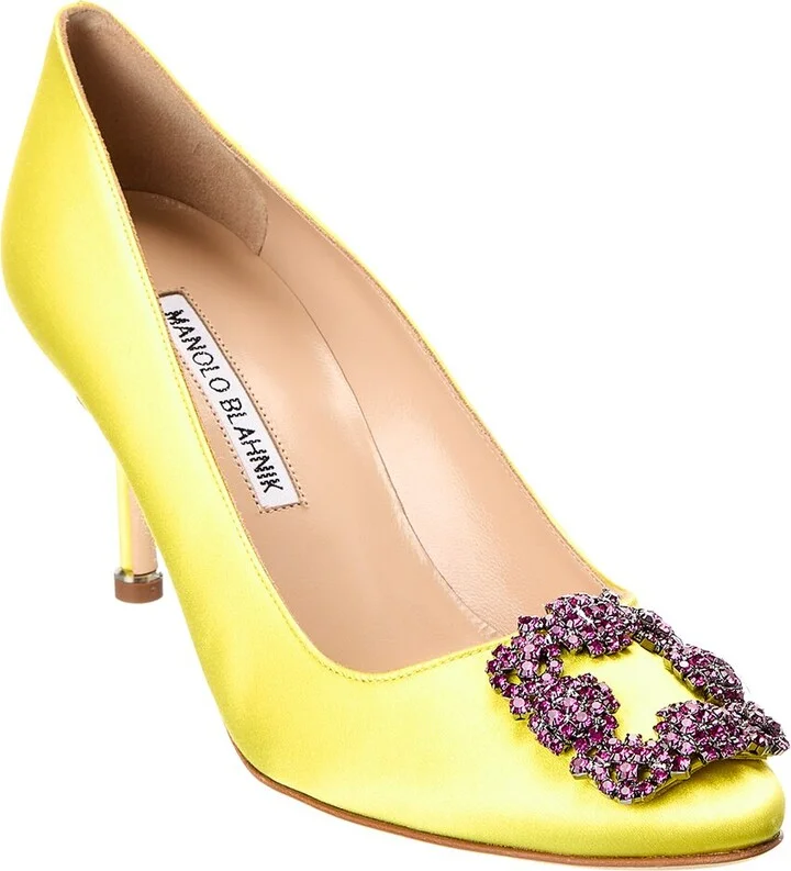 Manolo Blahnik Hangisi 70 Satin Pump