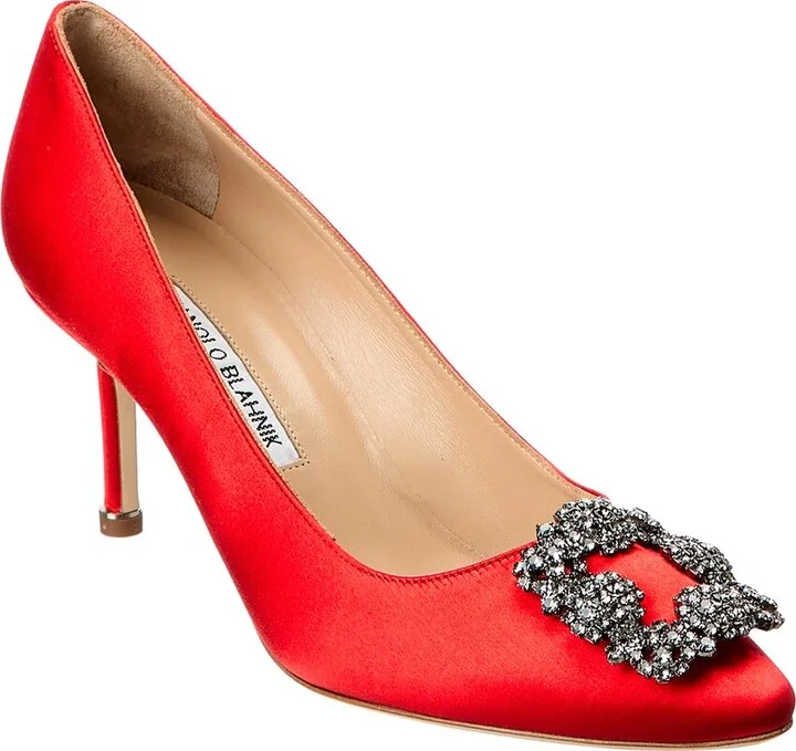 Manolo Blahnik Hangisi 70 Satin Pump