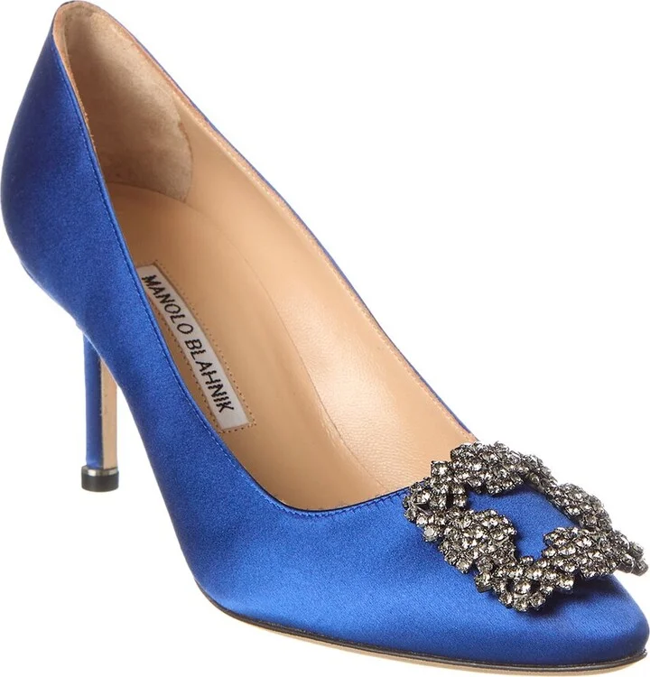 Manolo Blahnik Hangisi 70 Satin Pump