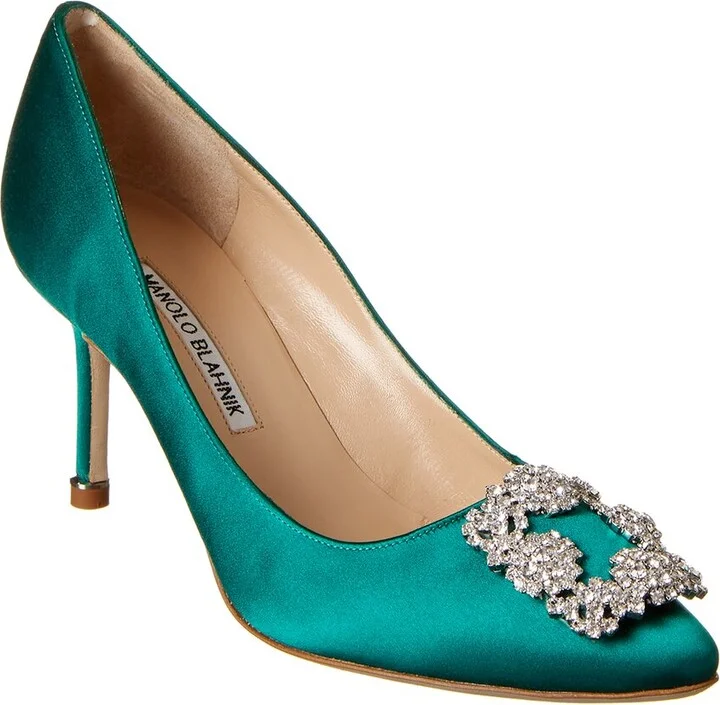 Manolo Blahnik Hangisi 70 Satin Pump