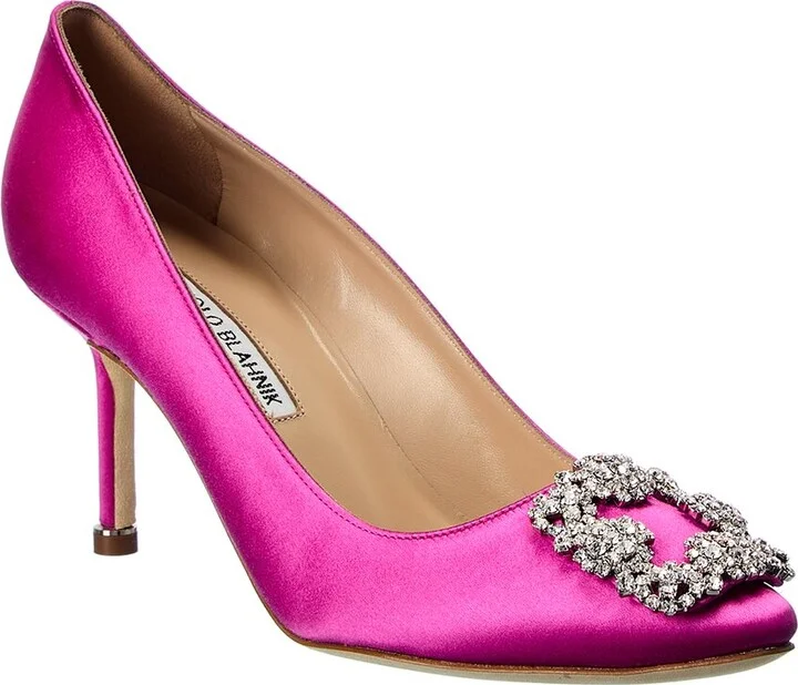 Manolo Blahnik Hangisi 70 Satin Pump
