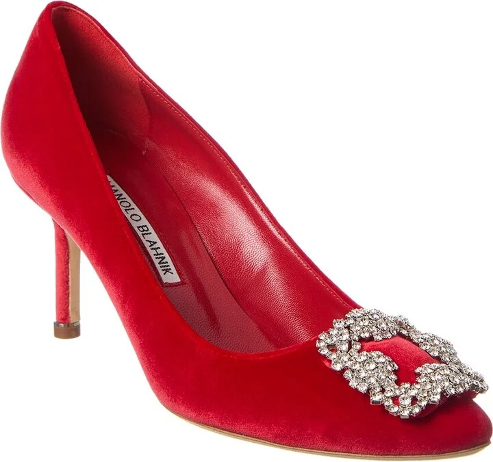 Manolo Blahnik Hangisi 70 Velvet Pump